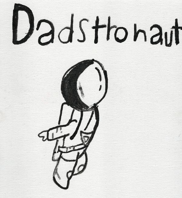 Dadstronaut in space